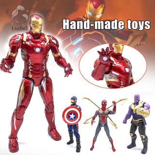 Marvel Dibujos Animados Spiderman Thanos Iron Man Capitán América Figura De Acción Navidad Juguetes De Cumpleaños