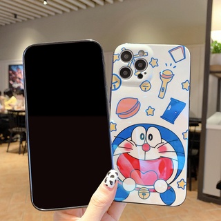 Lindo brillante de dibujos animados Doraemon teléfono caso para Xiaomi Redmi 9T Note 8 Pro Mi 11 Lite 10T Pro Poco M3 Pro suave IMD silicona cubierta caso