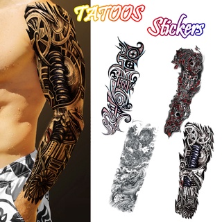 Hombres Brazo Tatuaje Temporal Tatuajes Adhesivo Falso Tatoo Caliente 3D Arte Impermeable
