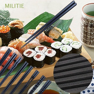 MILITIE 1 Pair Gift Sushi Chopsticks Chop Alloy Japanese New Portable Kitchen Chinese Non-slip