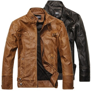 Chaqueta de cuero chaqueta de cuero para hombre de cuero para hombre chaqueta de cuero para motocicleta (1)