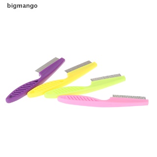[bigmango] 1 pza peine de aseo de acero inoxidable para mascotas/cepillo para el cabello/cepillo de pelo para piojos