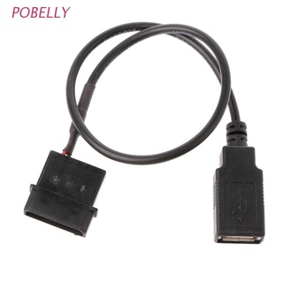Pobe cable Adaptador De corriente De 30cm/Pc Interna 5v 2-pin Ide Molex Para Usb 2.0 Tipo hembra