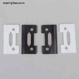 Marrybacocn 2Pc 2Hole Stagger-Tooth Ceramic Movable Blade Cordless Clipper Replaceable Blade CL