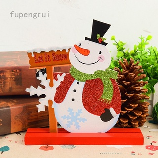 Navidad Santa Claus escritorio pequeños adornos alce muñeco de nieve bar decoraciones mesa de madera