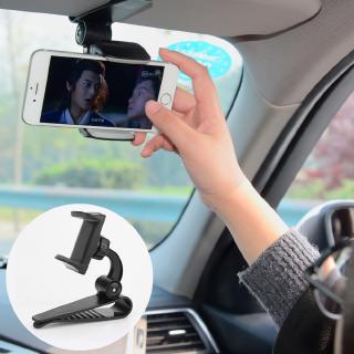 Soporte para teléfono con clip para coche soporte para teléfono con visor de sol soporte para teléfono móvil soporte para fijación GPS soporte universal para coche se puede fijar en 360 apto para 4-6.5 pulgadas