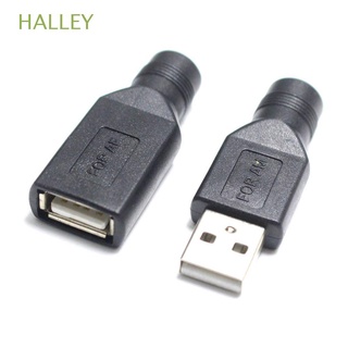 halley - adaptador de ordenador portátil de cobre a conectores usb macho/hembra 5v 5.5x2.1 mm jack usb 2.0 power dc convertidor