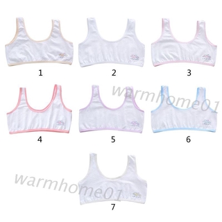 WM ropa interior de algodón para niñas/brasier ancho con tirantes de elefante/Bralette libre de alambre (1)