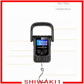 [SHIWAKI1] Báscula electrónica para colgar grúa de mano, pesaje, resistente, LCD, gancho
