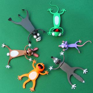 Creativo 3D Estéreo Marcadores Para Libros Lindo Animal De Dibujos Animados Diseño Para Niños Suministros De Papelería De PVC Páginas Marca