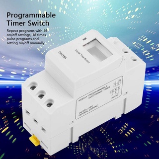 15A Digital Timer Switch Programmable Electronic Time Control Switch Time Delay Switch DIN Rail AC220-240V (7)