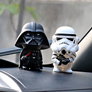 ganjou Cute Star Wars Darth Vader Stormtrooper Model Action Figure Toy Car Ornament