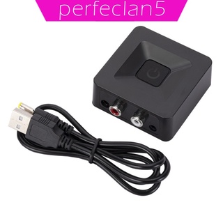 Perfeclan5 Receptor De audio inalámbrico Bluetooth 5.0 con cable Usb Rca De 3.5 mm negro