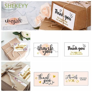 SHEKEYY Festival Supply Thank You Cards Leave a Message Thank You for Supporting My Business Paper Cards Handwriting DIY Event & Party Bag Decoration Gift Tags