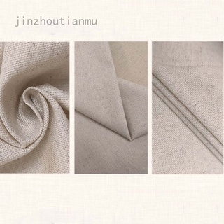 Jinzhoutianmu algodón lino Color puro tela de lino de algodón lino mantel liso lino algodón