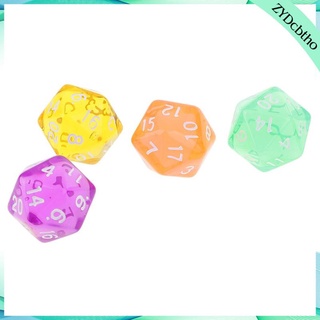 6pcs 20 Sided Dice D20 Polyhedral Dice for Dice Gift