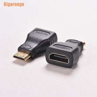 Bigorange (~) 1PC para HDTV Mini HDMI tipo C macho A HDMI tipo A hembra adaptador conector