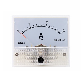 OL 85L1 AC Panel medidor analógico Panel amperímetro Dial medidor de corriente puntero amperímetro 1-50A (9)