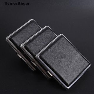 [flymesitbger] Double-open Leather Cigars Cases 20pcs Cigarettes Stainless Steel Cigarette Box [flymesitbger] (4)