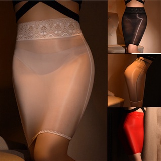 Minifalda De Encaje Para Mujer Falda De Cadera Transparente Ajustada Corta Grasa
