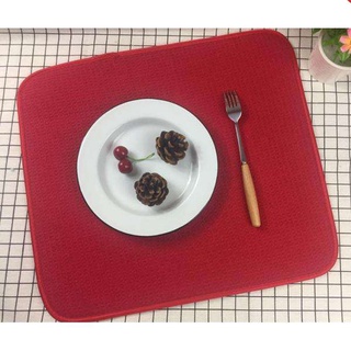 (12) Tapete absorbente De Microfibra reversible Para secado De platos y protectores Para cocina mantel De cocina alfombras/decoración