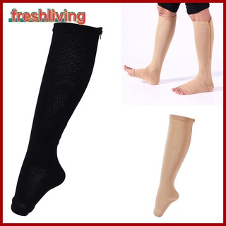 calcetines de compresión invisibles para piernas, unisex, dedo abierto