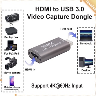 Mini tarjeta de captura de vídeo Ultra alta velocidad USB Video/Audio convertidor tarjeta adaptadora para juegos, Streaming (7)