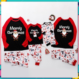 Navidad/navidad bebé niños niño impreso Top+pantalones de la familia de navidad coincidencia de pijamas conjunto onesunny59.br