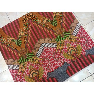 Raíz roja solo batik tela