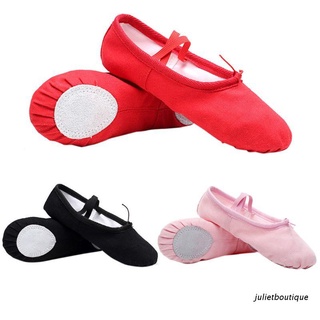 jul: zapatos de baile/ballet de algodón para niña/bebé/ballet pointe/gimnasia/zapatillas de yoga pisos