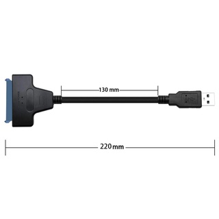 Adaptador de disco duro usb a/pulgada IDE SATA Cable convertidor de transferencia HDD (6)