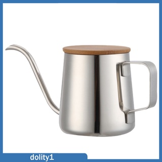 [DOLITY1] Caño estrecho goteo cafetera olla verter sobre café hervidor de té cafetera con prensa de acero inoxidable máquina de café hecha a mano, boca larga
