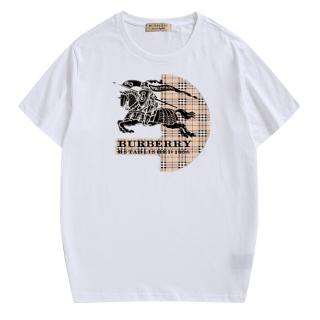 burberry verano hombres y mujeres camiseta de manga corta algodón camiseta