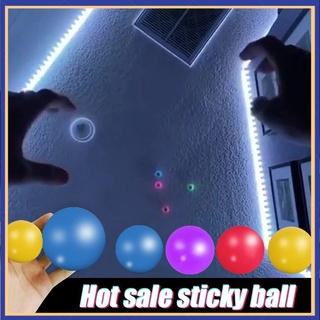 【kidtoys】Tiktok 1 Pc Stick Wall Ball Stress Relief Toys Sticky Squash Ball Globbles Decompression Toy for Kids Toys