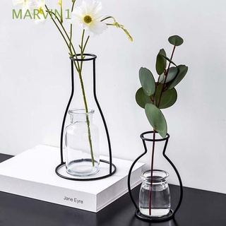 marvin1 jarrón de mesa para el hogar, jarrón de hierro, florero de jardín, flor creativa, metal hidropónico, moderno, soporte para plantas