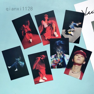 Qianxi1128 7 Unids/Set Kpop G-Dragon Postal Pequeña Tarjeta Lomo Tarjetas Photocard Fans Colección