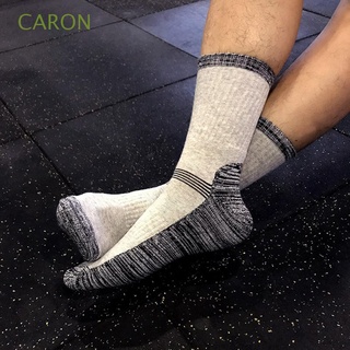 CARON Winter Towel Socks Climbing Men Hosiery Sport Socks Middle Tube Floor Socks Seamless Boots Snow Socks For Men Hiking Thermal Wool/Multicolor