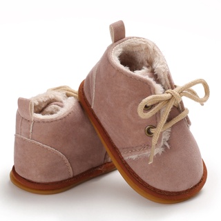 ¡al Barco! Zapatos de bebé de invierno raíz de loto rosa hombres y mujeres bebé caliente botas de goma suela antideslizante zapatos de 0-1 año de edad zapatos de niño XIAOMM (4)