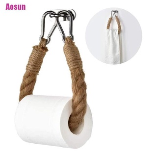 [Aosun] Vintage Weave Toilet Paper Holder Hand Towel Hanging Rope Toilet Roll Hemp Rope