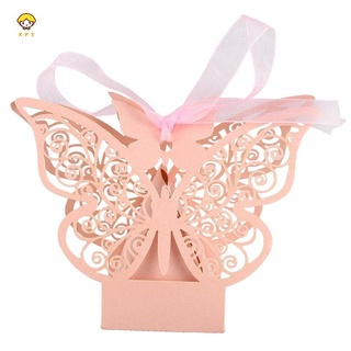 50 pzas caja De recuerdo De boda/mariposa Para regalo De cumpleaños/dulces (Rosa) Xdbr4