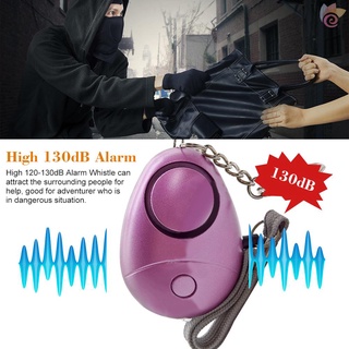 Nt alarma Personal 120-130dB sonido seguro emergencia de autodefensa alarma llavero linterna LED para mujeres niñas niños ancianos explorador, púrpura, 1 paquete