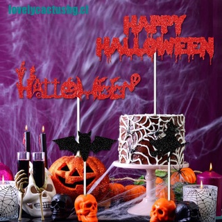 [j]halloween bloods castal cake toppers evil calabaza horro bat bruja fantasma fiesta