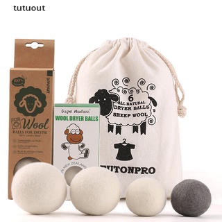 tutuout 7cm lana secador bolas de tela natural suavizante de secado bolas lavadora cl