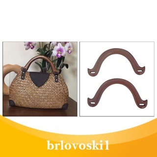 [BRLOVOSKI1] 1pza Bolsa de madera mango de madera herramienta de repuesto para malla Bolsa de malla Croch Bolsa de playa