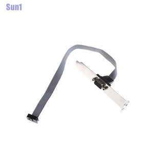 Sun1> placa madre serie 9Pin Rs232 Db9 Com puerto cinta Cable conector ranura de soporte