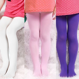 aobuqu girl candy color transpirable elástico leggings pantimedias ballet danza medias