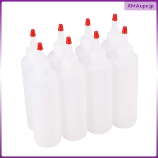 8 botellas de condimento 180 ml pinturas recargables aplicador botella pegamento artes