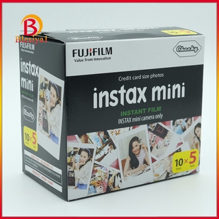 [blesiya1] mini película blanca 50 hojas para fuji instax cámara instantánea papel de película fotográfica (2)