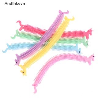 [andl] 6pcs gusano fideos estiramiento cuerda tpr cuerda anti estrés juguete cuerda autismo ventilación juguete c615