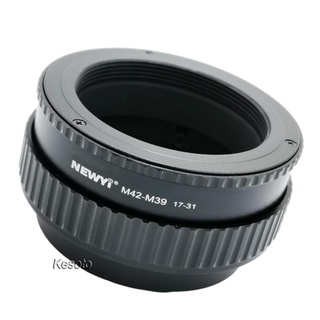 [KESOTO] Adaptador de montura helicoida profesional para lentes de enfoque Macro M42 a M39 de 17-31 mm